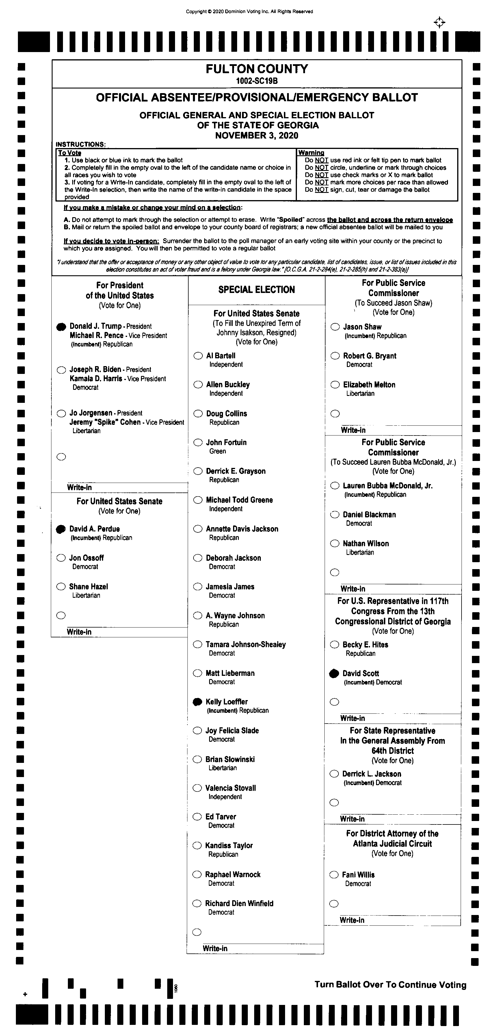 Doubled Ballot